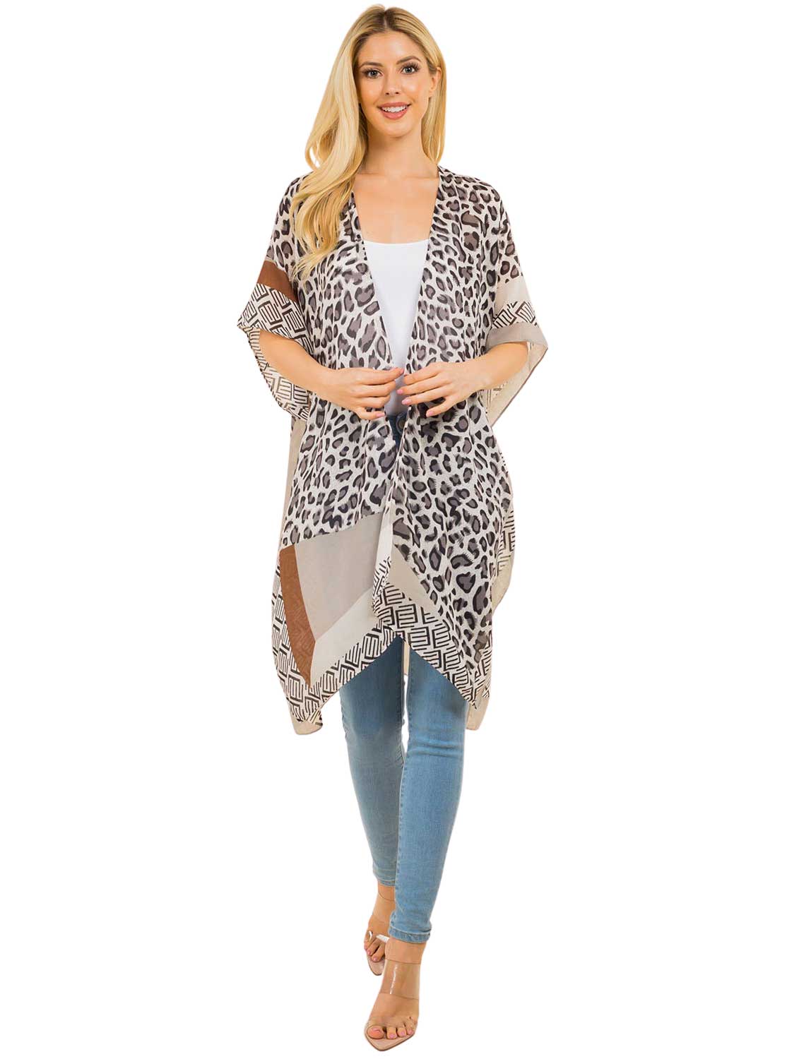 wholesale 3657 - Animal Print Kimonos - 0004/4115 