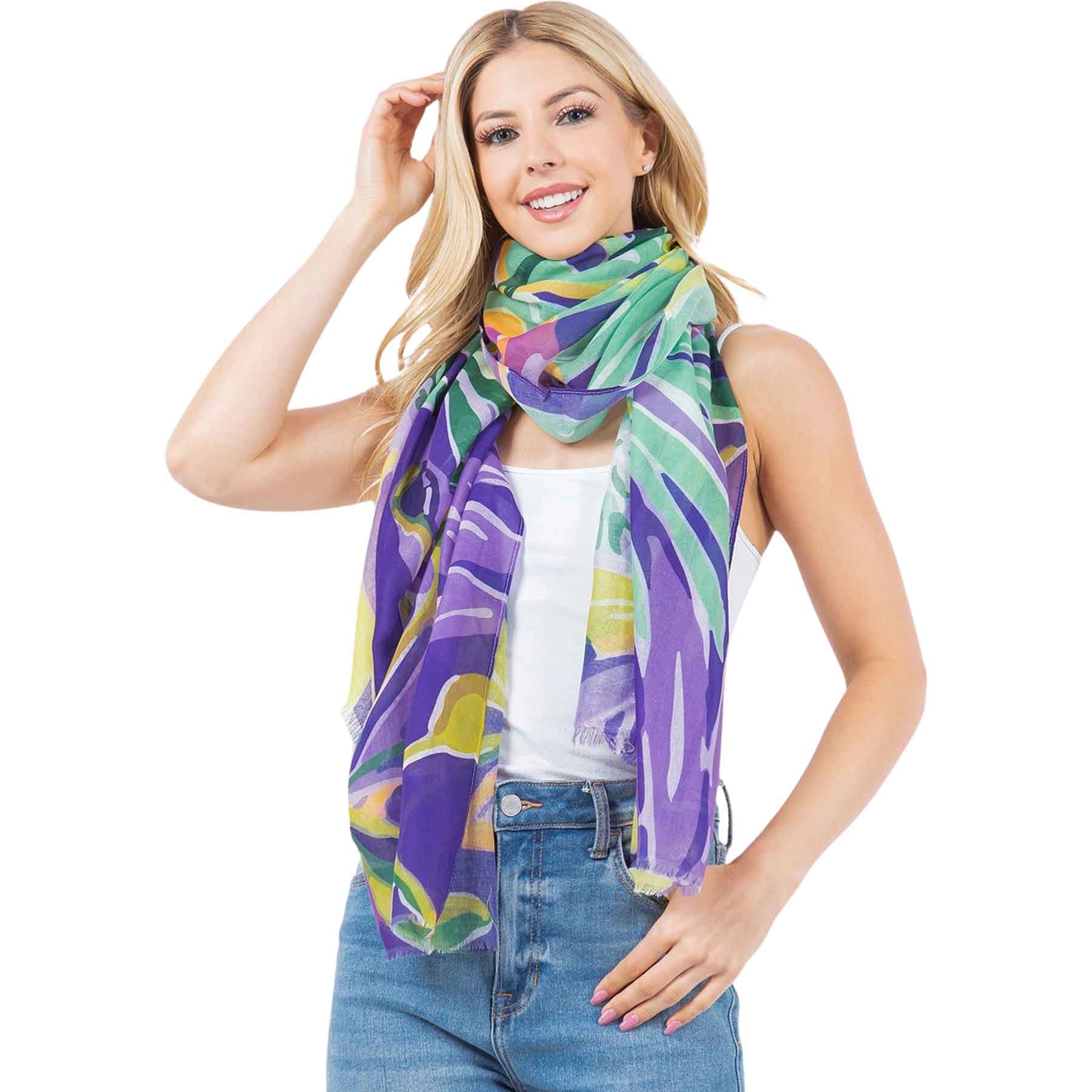 4281 - Abstract Pattern Scarves