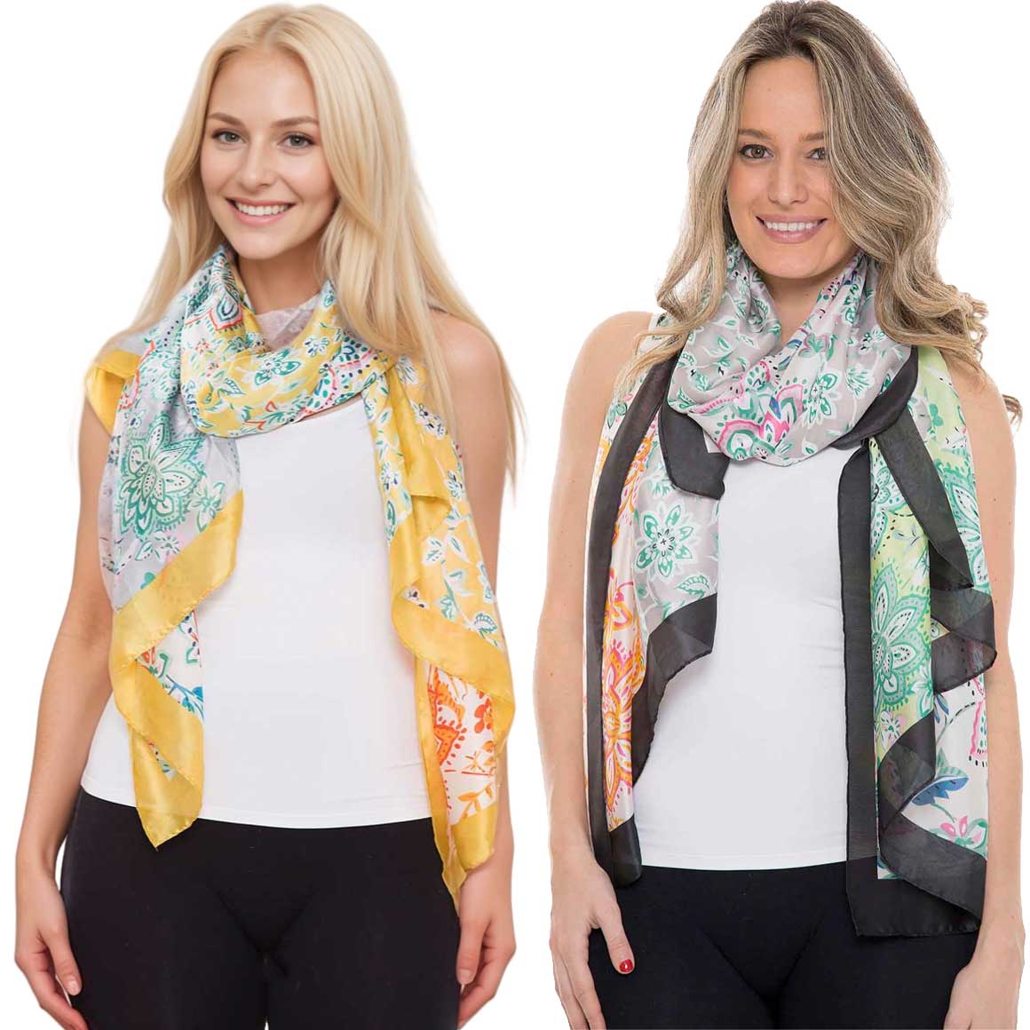 1316 - Light Satin Scarves